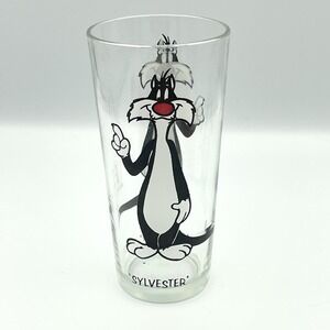 Vintage 1973 Pepsi Sylvester Cat Glass Cup Warner Bros Collector Series